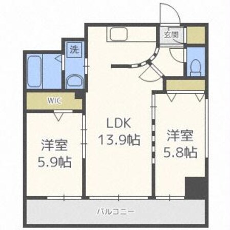 スペチアーレ伏見ＷＥＳＴの物件間取画像